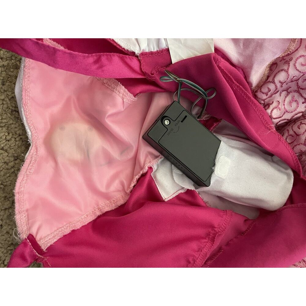 Disney Sleeping Beauty Princess Aurora Pink Short Sleeve Costume Dress Size 4-6X - Picture 11 of 11